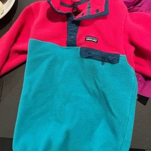 TNF rain jacket and a Patagonia Fleece both size 6